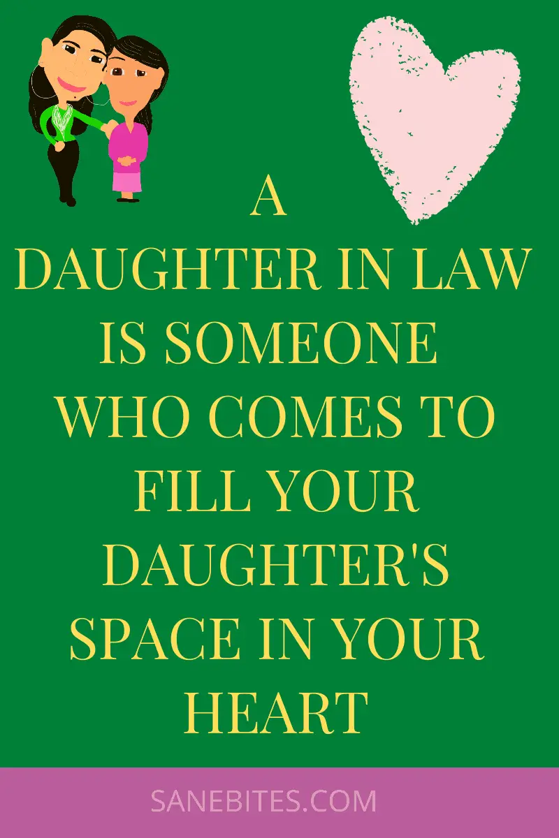 things that your daughter in law wants to tell you