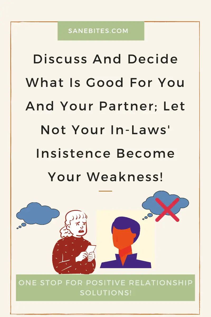 Are your in laws interfering in your marriage life