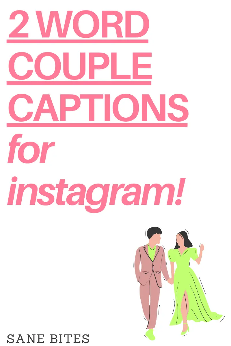 two word captions for couples for instagram